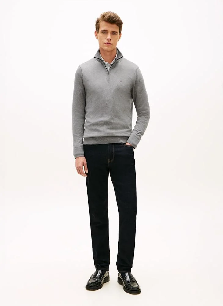 Tommy Hilfiger  Quarter-Zip Mock Neck Jumper for Men | Best Price UAE